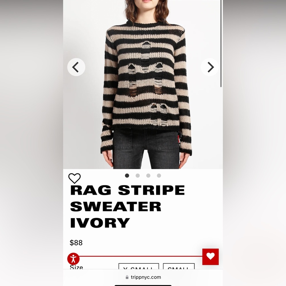 TRIPP NYC Stripe Sweater